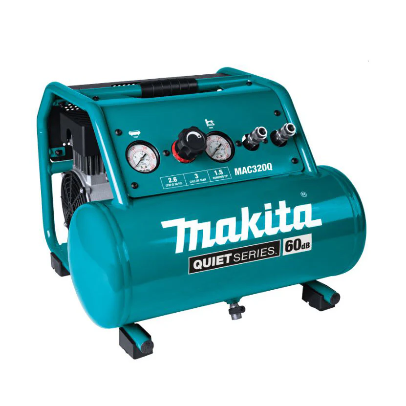 Makita MAC320Q Quiet Series 1-1/2 HP Electric Air Compressor - Mactool Shop