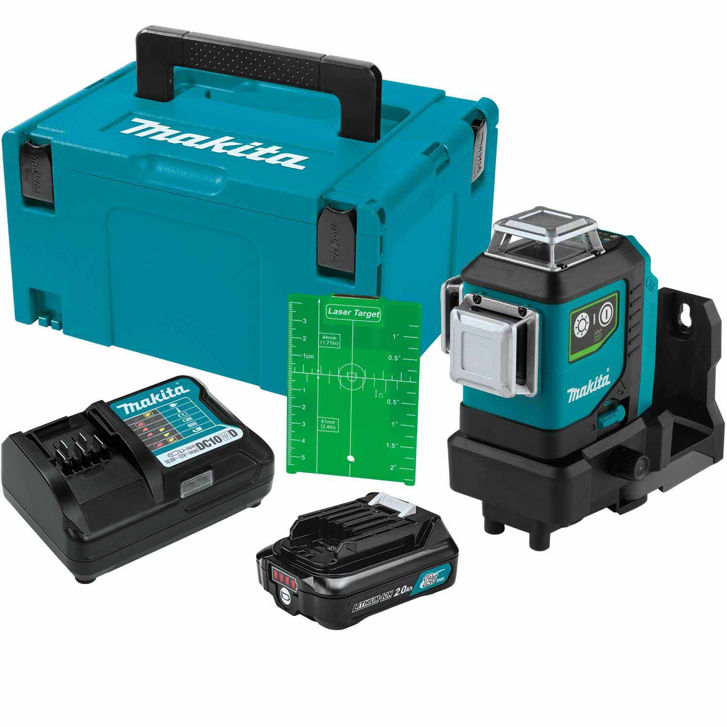 Makita SK700GDNAJ 12V max CXT Self-Leveling 360° 3-Plane Green Laser Kit - Mactool Shop
