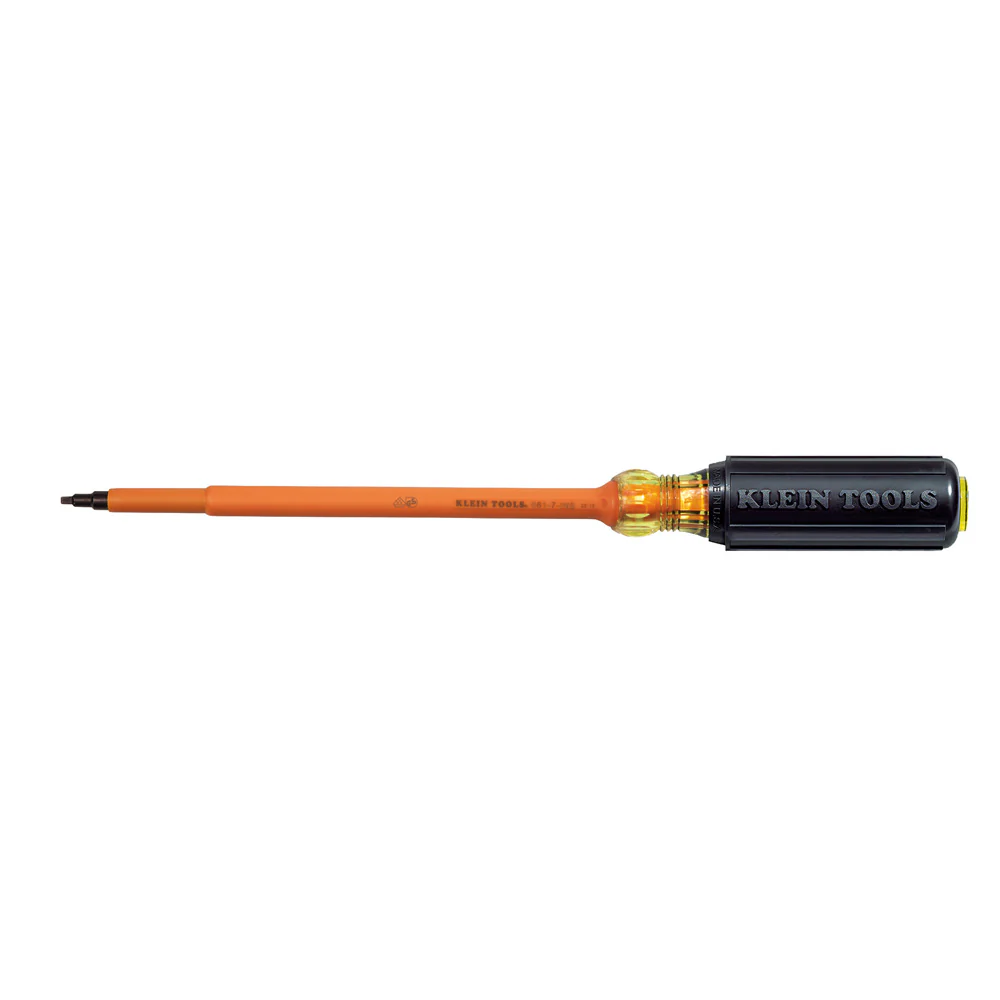 Klein Tools 661-7-INS Insulated Screwdriver, #1 Square with 7