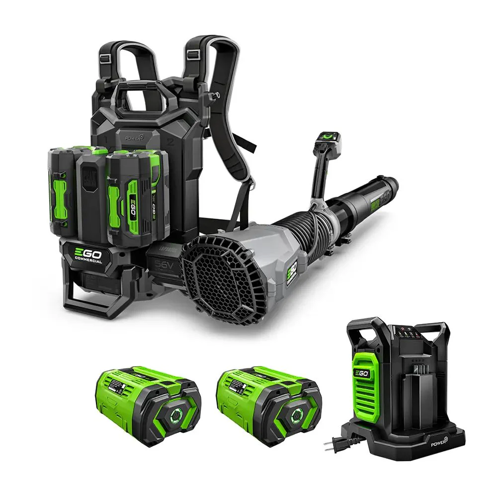 EGO LBPX8006-2 800CFM Peak Power Backpack Blower Kit (2*10Ah battery, CH2800D charger, 1*Nozzle) - Mactool Shop