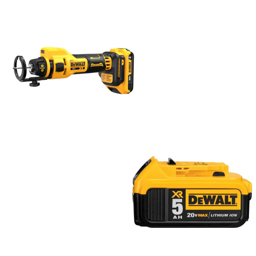 DeWalt DCE555D2 20V MAX* Cut-Out Tool Kit W/ FREE DCB205 20V MAX Battery Pack - Mactool Shop