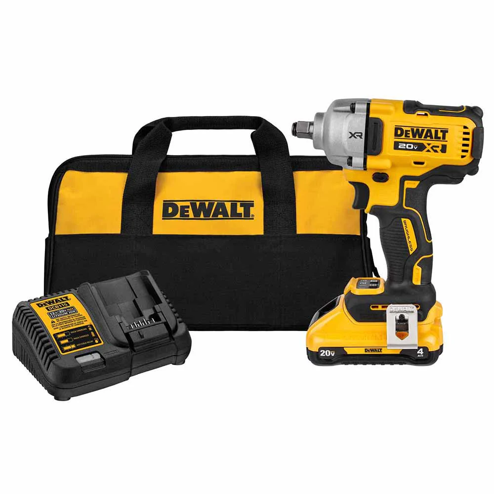 DeWalt DCF891Q1 20V MAX* XR 1/2 in. Mid-Range Impact Wrench Kit with Hog Ring Anvil - Mactool Shop
