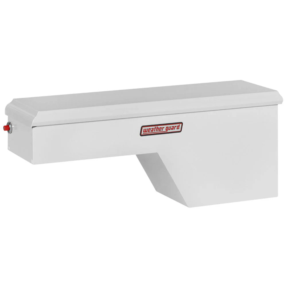 WeatherGuard 163-3-01 White Steel Pork Chop Box, Passenger Side, 3.4 Cu. Ft. - Mactool Shop