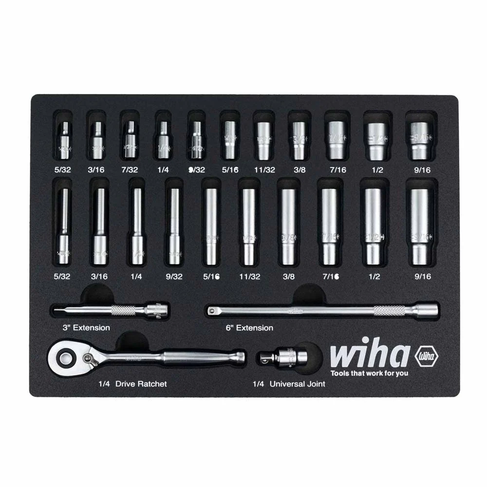 Wiha 33396 25 Piece 1/4