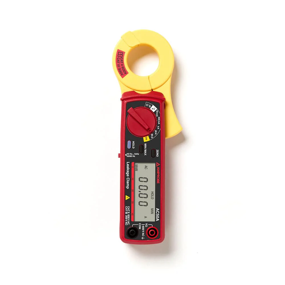Amprobe 3033017 AC50A 400V/60A AC Leakage Clamp Meter with Resistance and Continuity Beeper - Mactool Shop