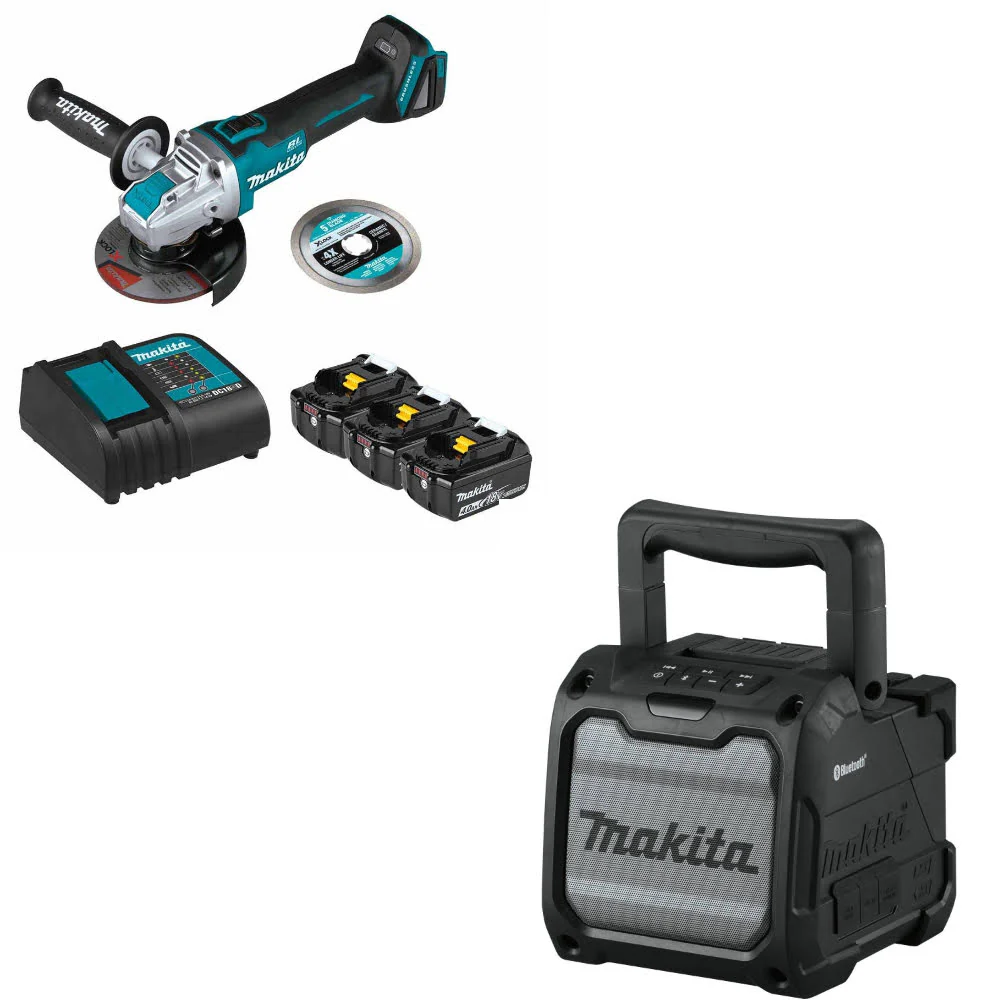 Makita BL1840BSCX3 18V LXT Starter Pack W/ FREE XRM08B LXT Job Site Speaker - Mactool Shop