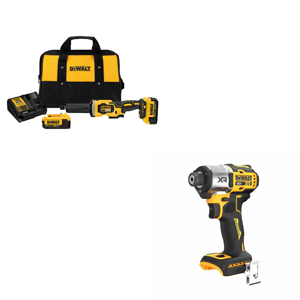 DeWalt DCG426M2 20V Max Die Grinder Kit W/ FREE DCF845B 20V MAX XR Impact Driver - Mactool Shop