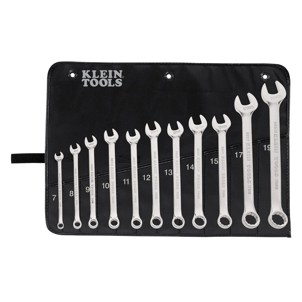 Klein Tools 68502 Metric Combination Wrench Set, 11-Piece - Mactool Shop