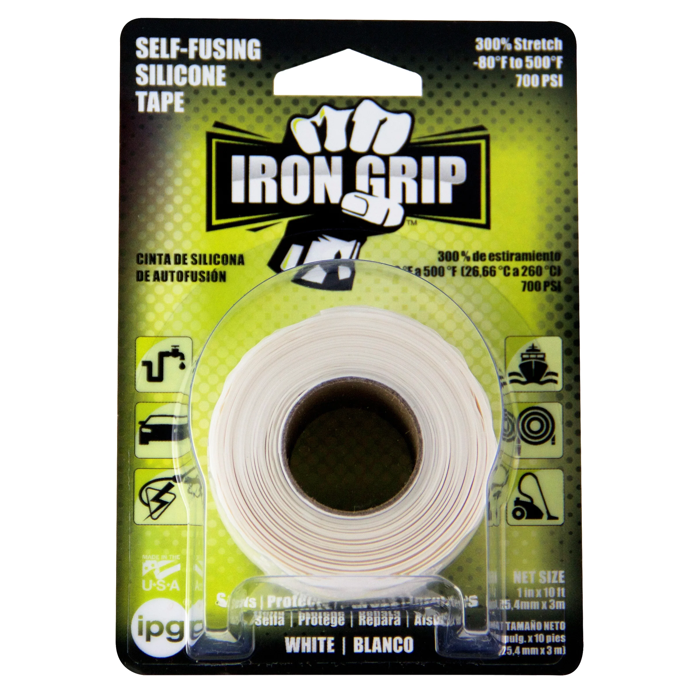 Intertape 99698 SILICONE TAPE Silicone Backed Self-Fusing Repair Tape - White 1
