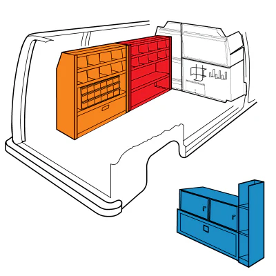 Weather Guard 600-3007 Telecom/Parcel Delivery Full Size Van Package - Mactool Shop