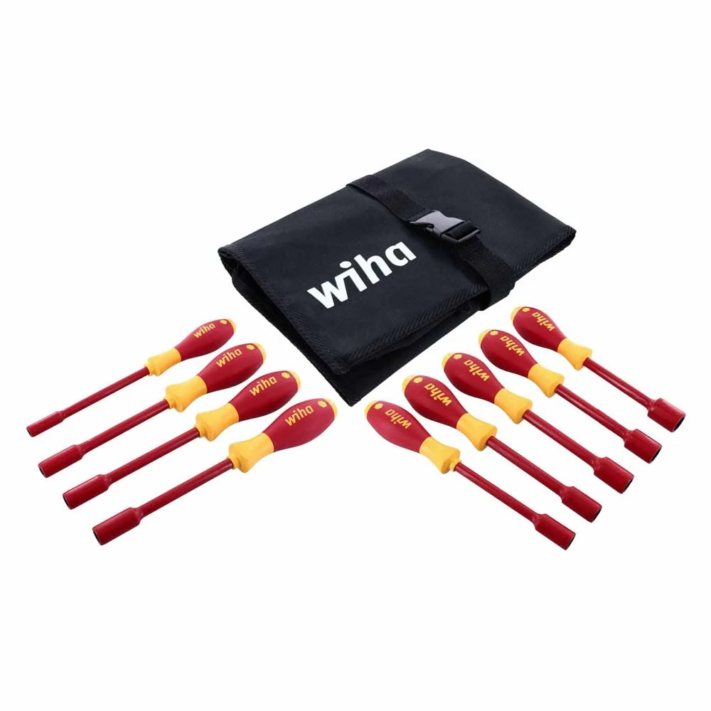 Wiha 32288 9 Piece Insulated SoftFinish Nut Driver Set - Inch - Mactool Shop
