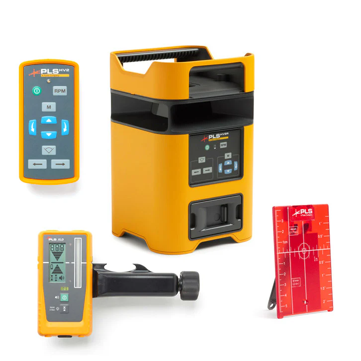 Pacific Laser Systems 5022512 PLS HV2R SYS, Manual Slope Red Rotary Laser System - Mactool Shop