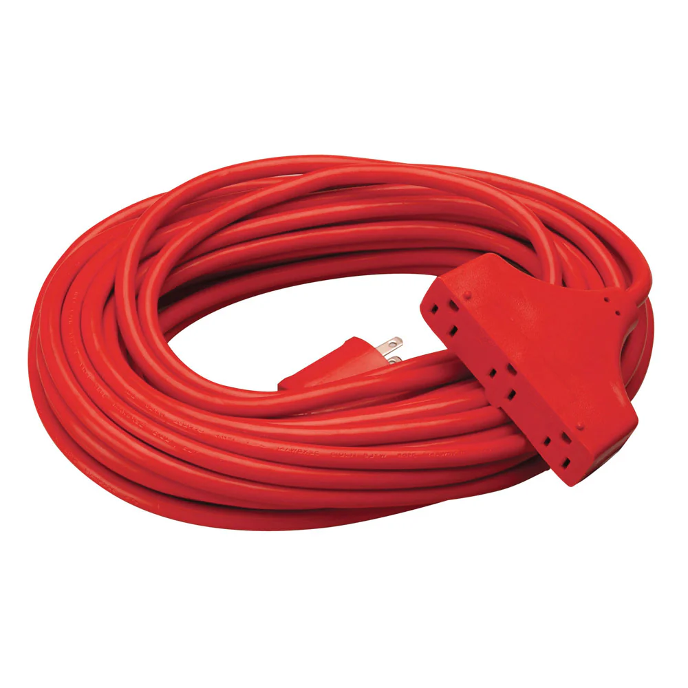 Southwire 4218SW8804 50' SJTW 14/3 Three-Way Power Block (Red) - Mactool Shop