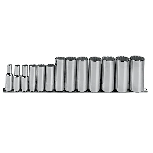 Proto J52112 3/8 Drive 13 Pc. Deep Socket Set - 12 Point - Mactool Shop