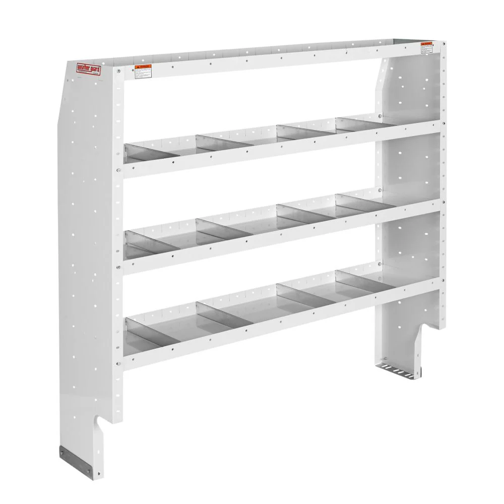 WeatherGuard 9366-3-03 Heavy Duty Adjustable 4 Shelf Unit, 60