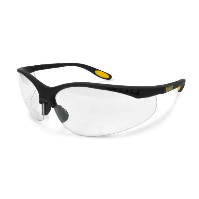 Dewalt DPG59-130D Reinforcer RX Glasses, Black Frame, Clear Lens, 3.0 Diopter - Mactool Shop