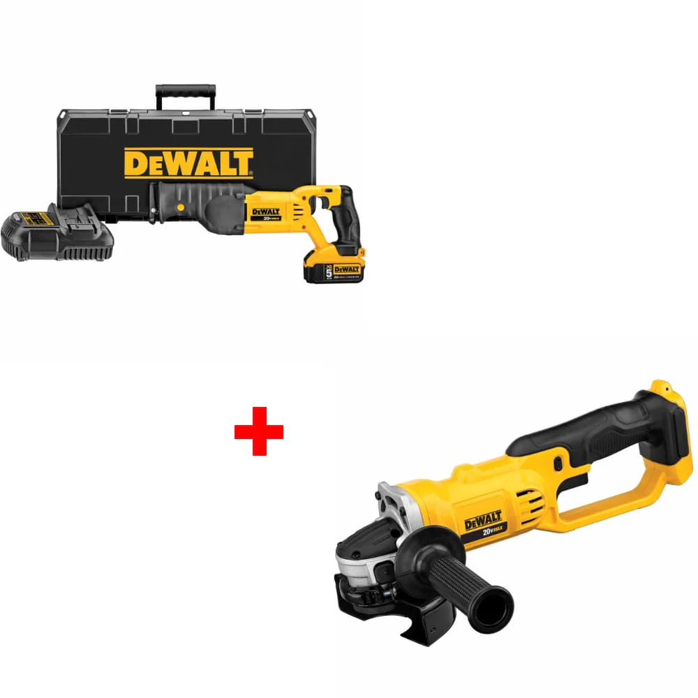 DeWalt DCS380P1 20V MAX Recip Saw Blade Kit w/ FREE DCG412B 20V MAX Cut-Off Tool - Mactool Shop