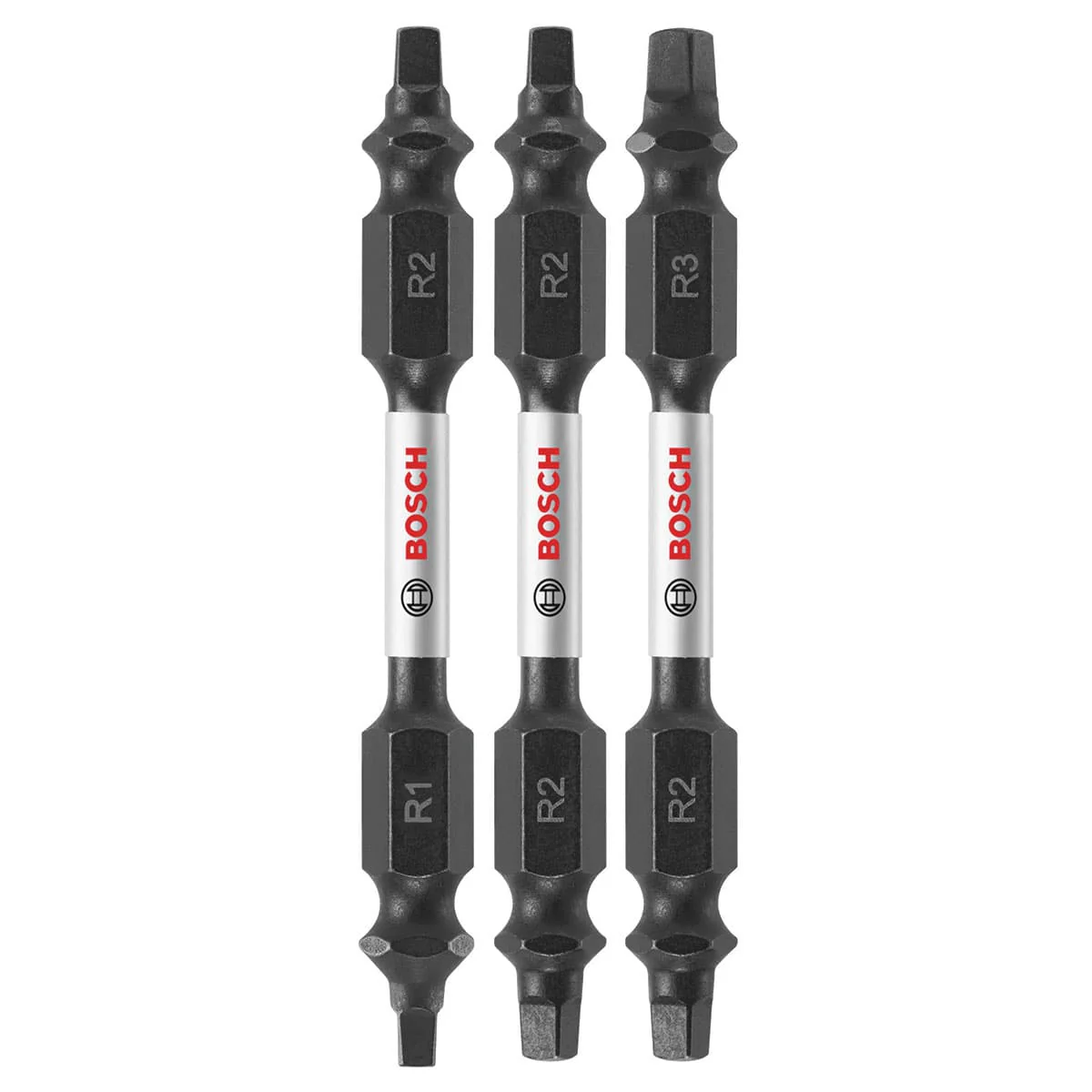 Bosch ITDESQV2503 3 pc. Impact Tough 2.5 In. Square Double-Ended Bit Set - Mactool Shop