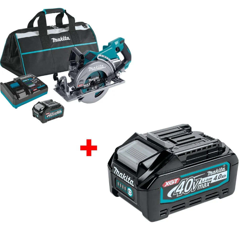 Makita GSR01M1 40V Max XGT® Circ Saw Kit w/ FREE BL4040 40V Max XGT Battery - Mactool Shop