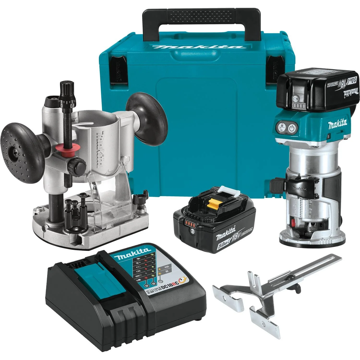 Makita XTR01T7 18V LXT Brushless Cordless Compact Router Kit (5.0Ah) - Mactool Shop