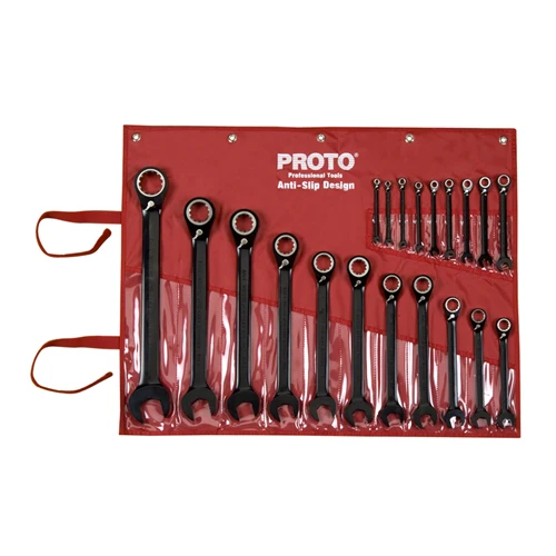 Proto JSCV-20S 20 Piece Reverse Combination Ratcheting Spline Wrench Set - Mactool Shop