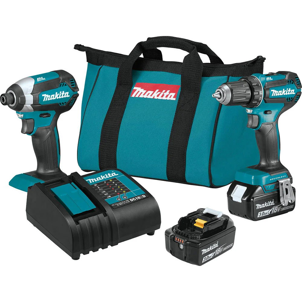 Makita XT281S 18V LXT Lithium-Ion Brushless Cordless 2-Pc. Combo Kit - Mactool Shop