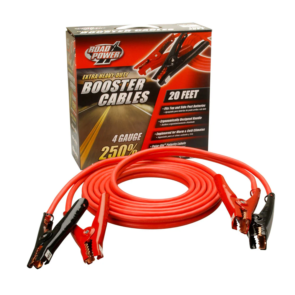 Southwire 86600104 Booster Cable 4 Gauge 20' CCA Polar Glow Clamp - Mactool Shop