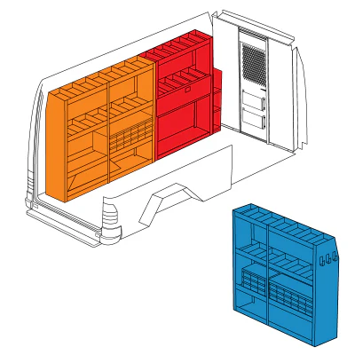Weather Guard 600-3044 Electrician Sprinter Van Package - Mactool Shop