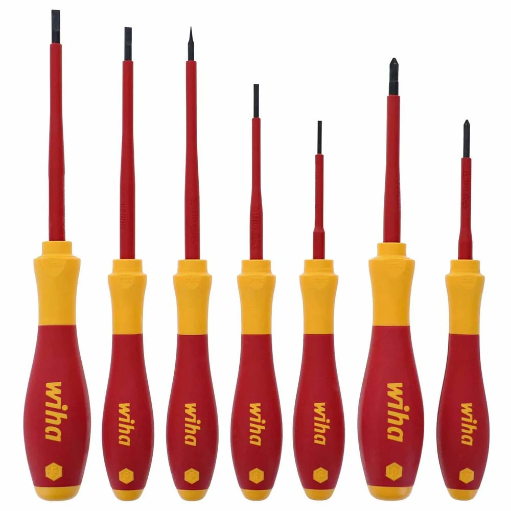 Wiha 32188 7 Piece Insulated SoftFinish Screwdriver Set - Mactool Shop