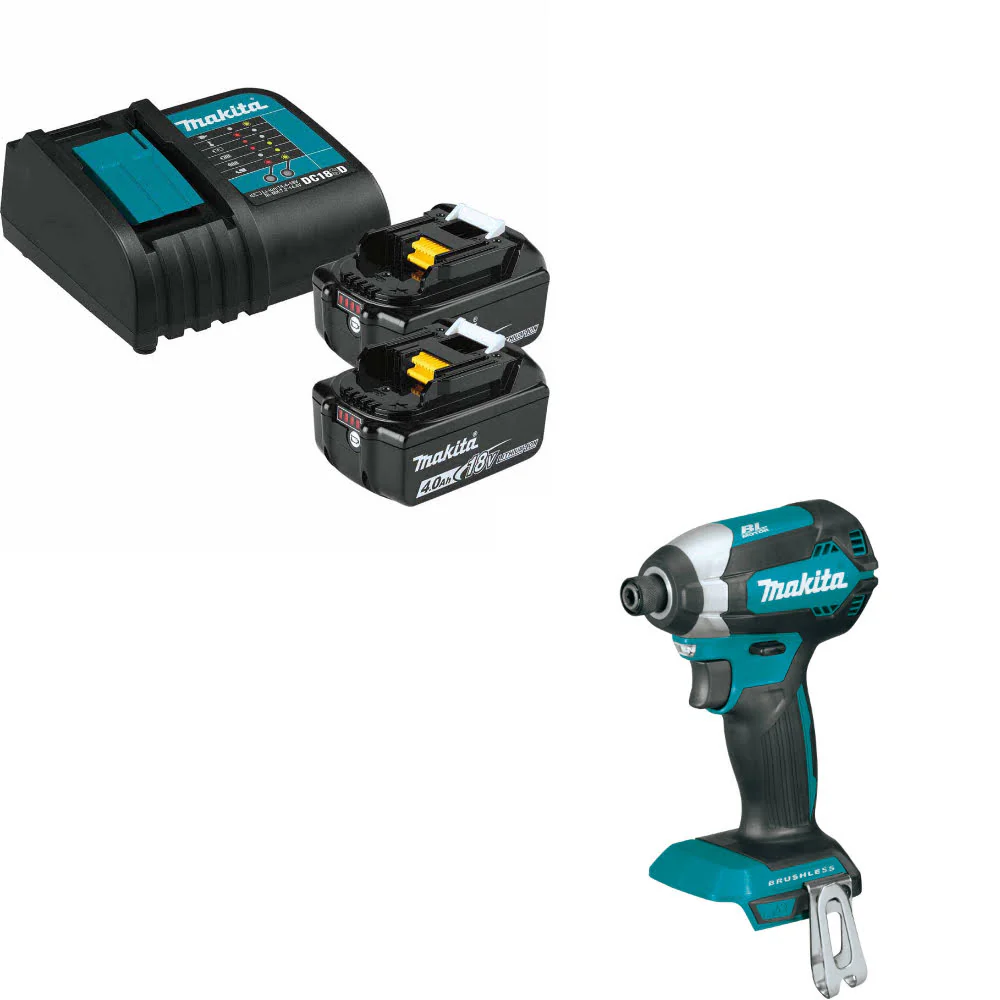 Makita BL1840BSC2 18V LXT Starter Pack W/ FREE XDT13Z 18V LXT Impact Driver - Mactool Shop