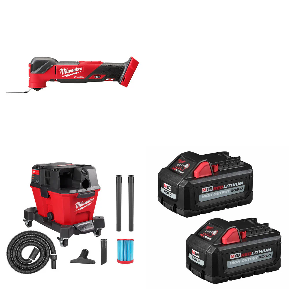 Milwaukee 2836-20 M18 FUEL Multi-Tool W/ 0910-20 M18 Vacuum& FREE Battery-2Pk - Mactool Shop