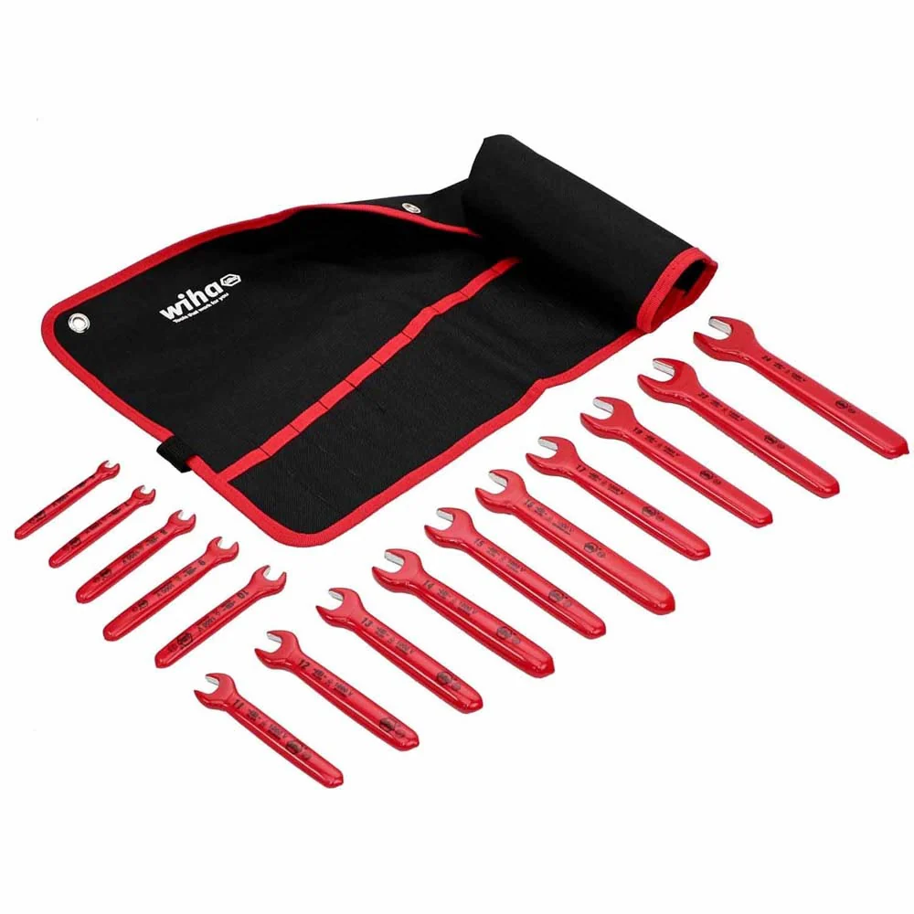 Wiha 20091 15 Piece Insulated Open End Wrench Set - Metric - Mactool Shop