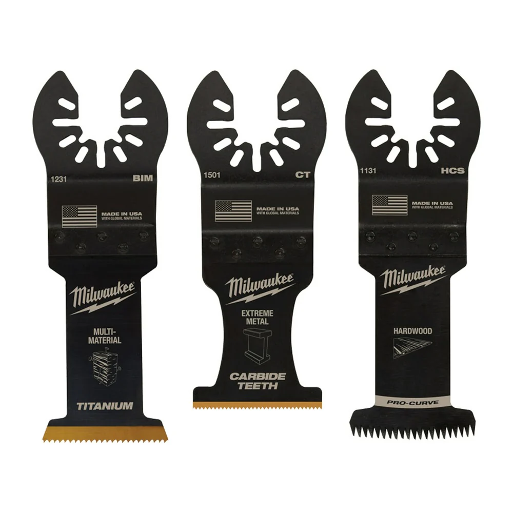 Milwaukee 49-10-9001 Milwaukee® OPEN-LOK™ 3PC ALL PURPOSE MULTI-TOOL BLADE VARIETY PACK - Mactool Shop