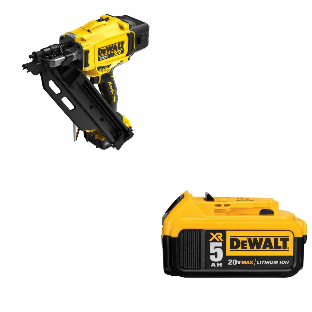 DeWalt DCN930P1 20V MAX XR 30° Nailer Kit W/ FREE DCB205 20V MAX Battery Pack - Mactool Shop