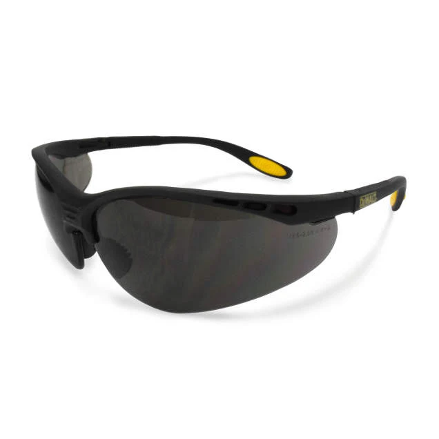 Dewalt DPG58-2D Reinforcer Safety Glasses, Black Frame, Smoke Lens - Mactool Shop