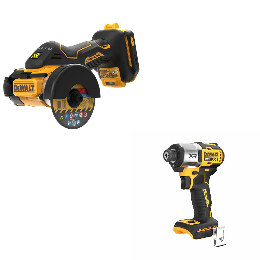 DEWALT DCS438E1 20V MAX Cut-Off Tool Kit W/ FREE DCF845B 20V MAX Impact Driver - Mactool Shop