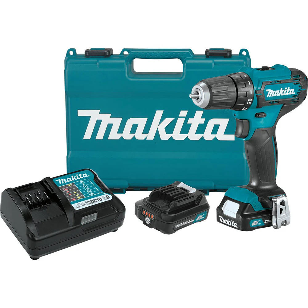 Makita FD09R1 12V Max CXT Lithium-Ion Cordless 3/8 In. Driver-Drill Kit - Mactool Shop