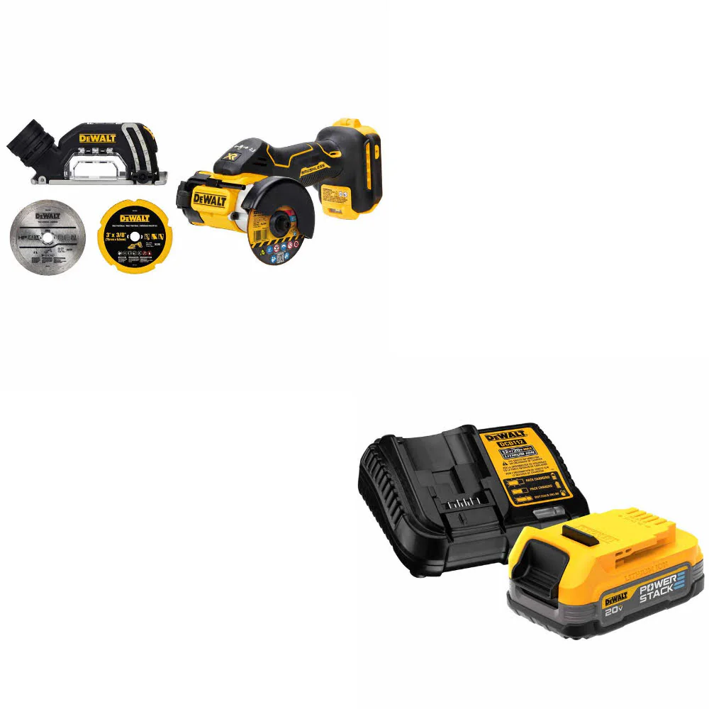 DeWalt DCS438B 20V MAX Cut-Off Tool W/ FREE DeWalt DCBP034C 20V MAX Starter Kit - Mactool Shop