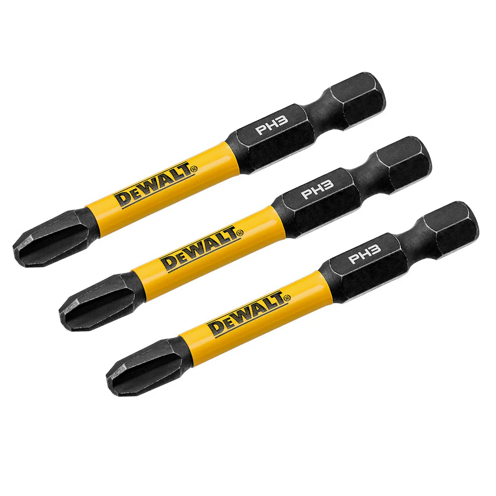 DeWalt DWAF2PH3IR3 PH3 FLEXTORQ 1/4 x 2.25in Impact Driver Bits, 3-Pack - Mactool Shop