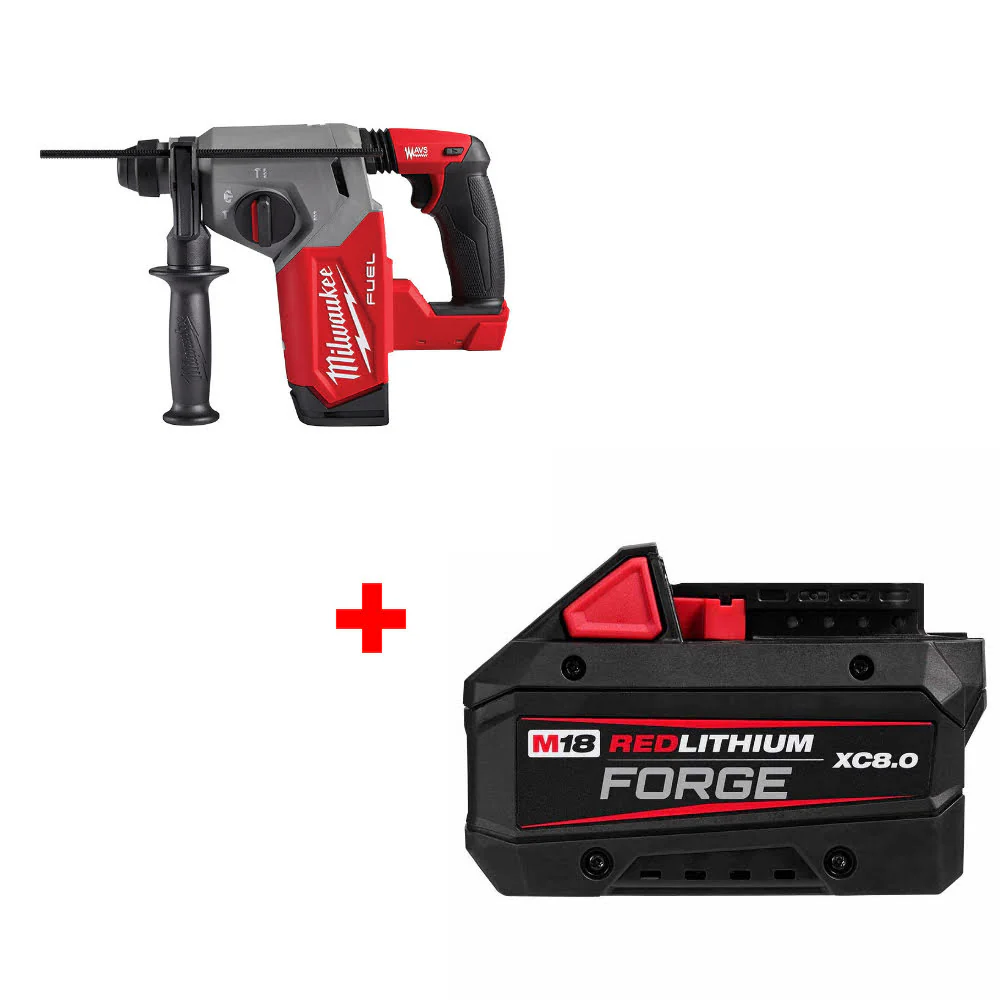 Milwaukee 2912-20 M18 FUEL Rotary Hammer W/ FREE 48-11-1881 M18 Battery Pack - Mactool Shop
