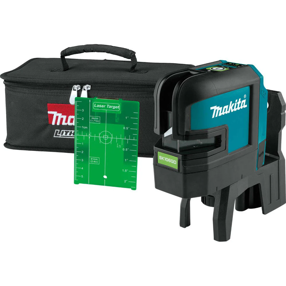 Makita SK106GDZ 12V Max CXT Self-Leveling Cross-Line/4-Point Green Laser - Mactool Shop