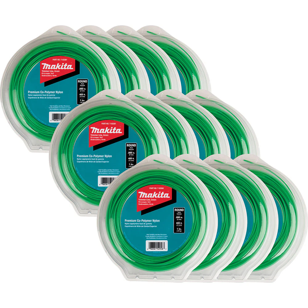 Makita T-03707 Round Trimmer Line, 0.080