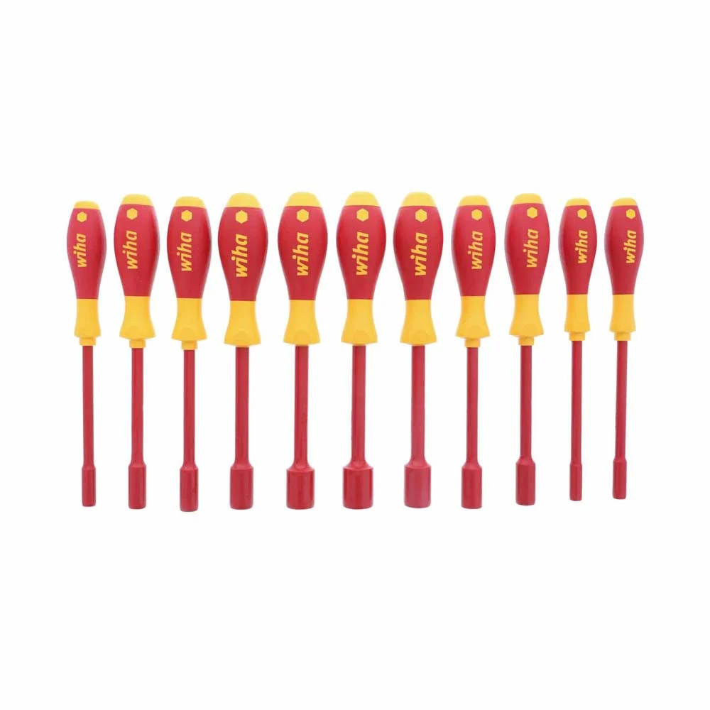 Wiha 32296 11 Piece Insulated SoftFinish Nut Driver Set - Inch - Mactool Shop