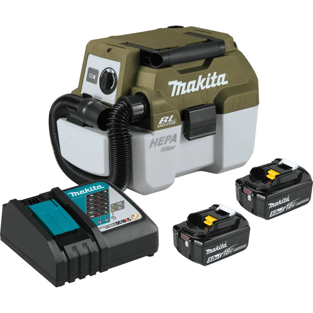Makita ADCV11T Outdoor Adventure 18V LXT Brushless Wet/Dry Vacuum Kit (5.0Ah) - Mactool Shop