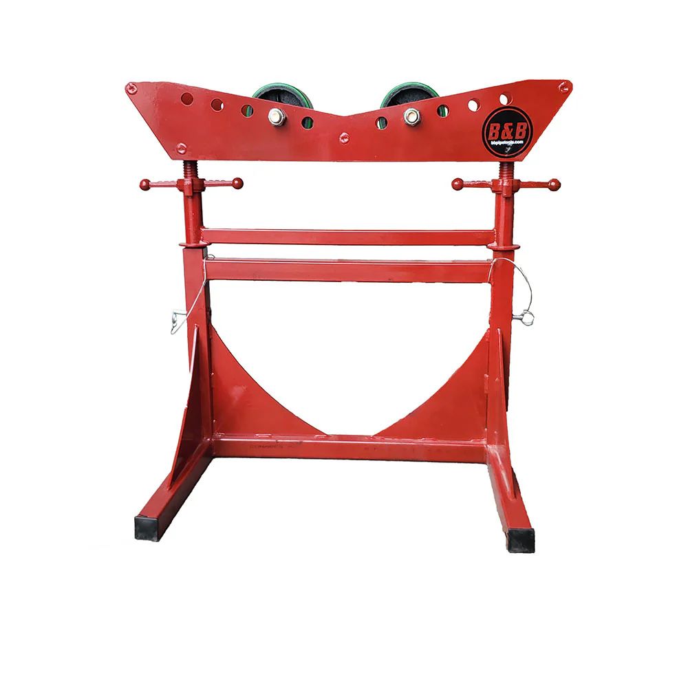 B&B Pipe Tools 3807 Mega Roller-6,000 Lb Cap w/Urethane Over Steel Wheels. Tall - Mactool Shop