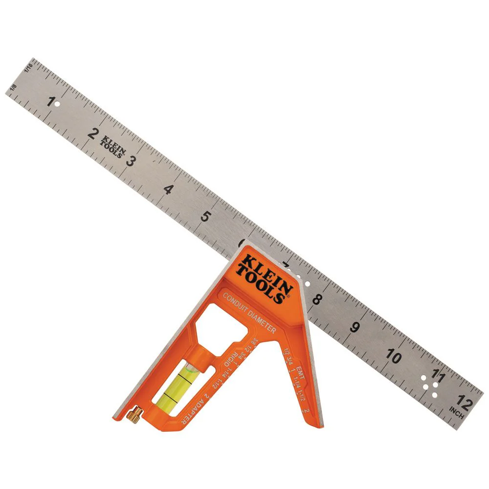 Klein 935CSEL Electrician's Combination Square, 12-Inch - Mactool Shop