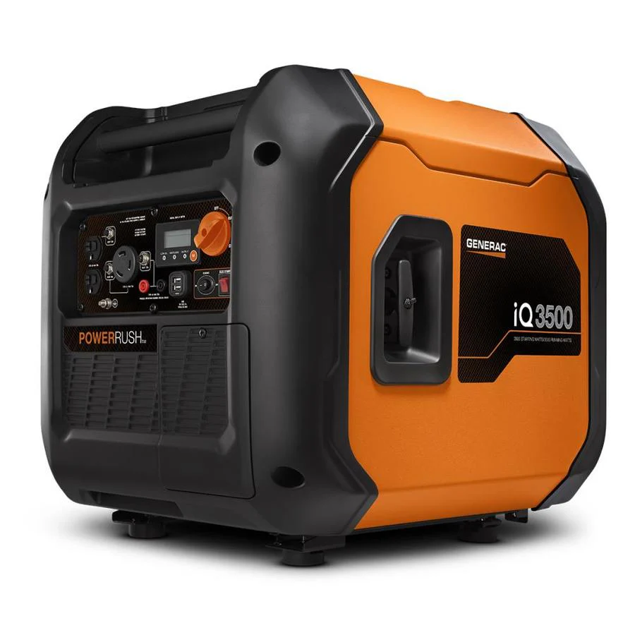 Generac 7127 Electric/Recoil Portable Generator, 3500 Surge Watts 120VAC Model iQ3500 Inverter - Mactool Shop