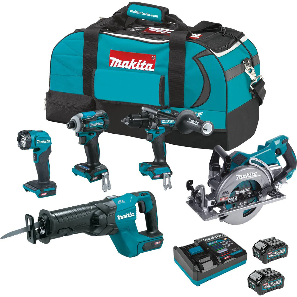 Makita GT500M 40V max XGT Brushless Cordless 5-Pc. Combo Kit (4.0Ah) - Mactool Shop