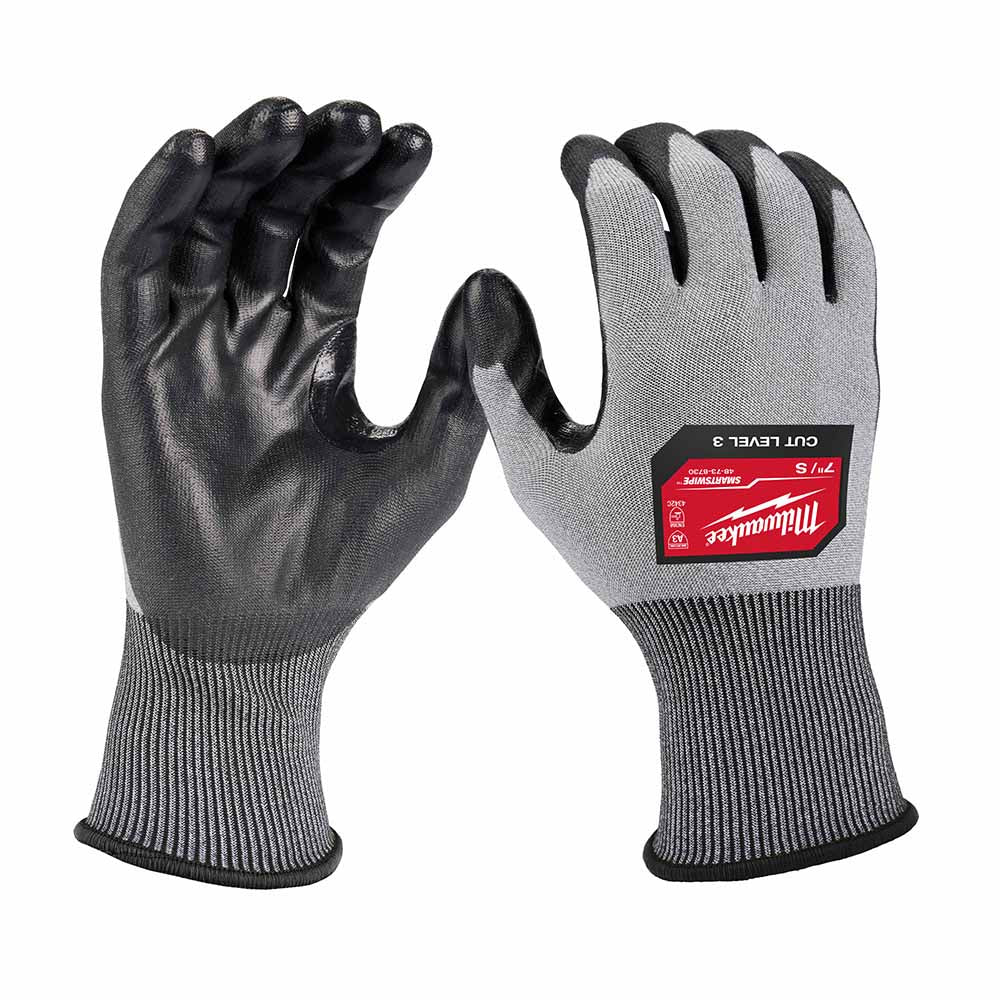 Milwaukee 48-73-8730B High Dexterity A3 Polyurethane Dipped Gloves - Small - Mactool Shop