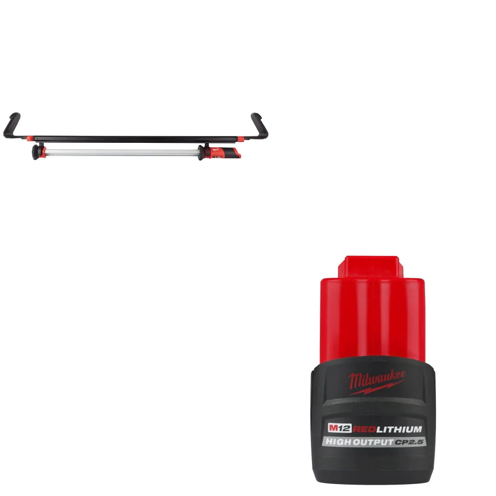 Milwaukee 2125-20 M12™ LED Light, Bare W/ FREE 48-11-2425 M12 Battery Pack - Mactool Shop